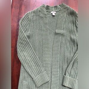 LL Bean 100% fisherman’s cardigan